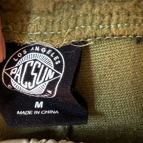 Pacsun green fleece sweatpants - Picture 4 of 5